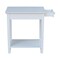 International Concepts Rectangle Narrow End Table, 22 W, 14 L, 25 in H, Wood, White OT08-2214 - alternate 2
